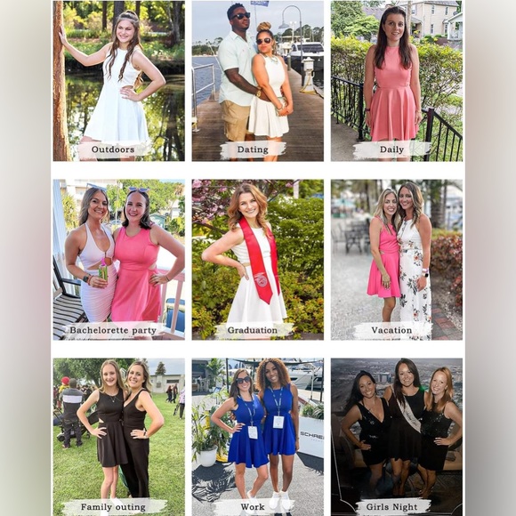 NWT Sweet and Cute Sleeveless Racerback Flared Swing A-Line Waist Hollow Out M - Picture 4 of 17